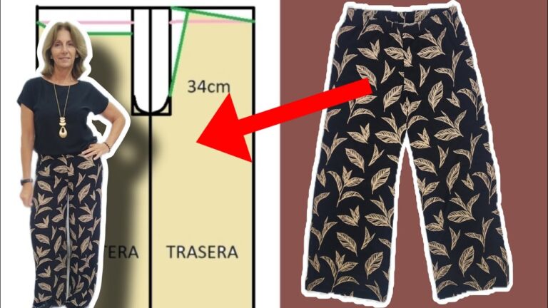 Guía de Manualidades para Confeccionar Pantalones Anchos